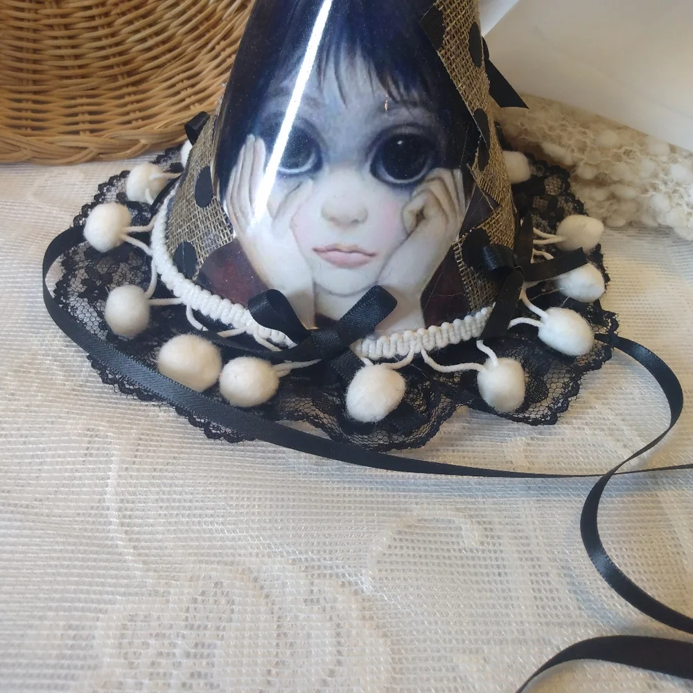 Unique Black and White Party Hat